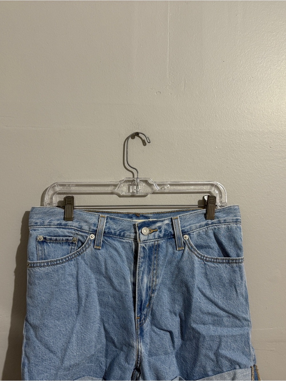 Levis 80s Mom Shorts Womens 29 High Rise Light Wash Cuffed Denim Jean Shorts - Picture 5 of 13